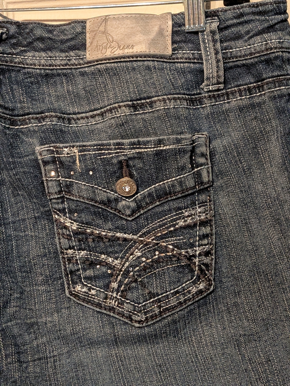 Women’s Charcoal Boot Cut Jeans - Classic Stretch Denim - Picture 6 of 6